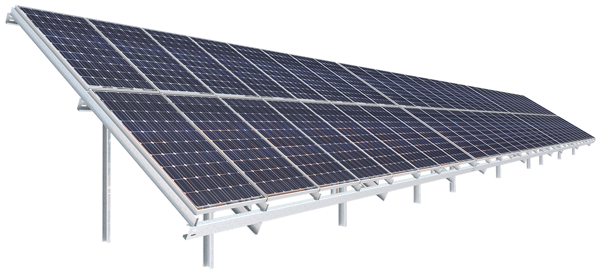 SolarFix fixed-tilt solar structure for bifacial