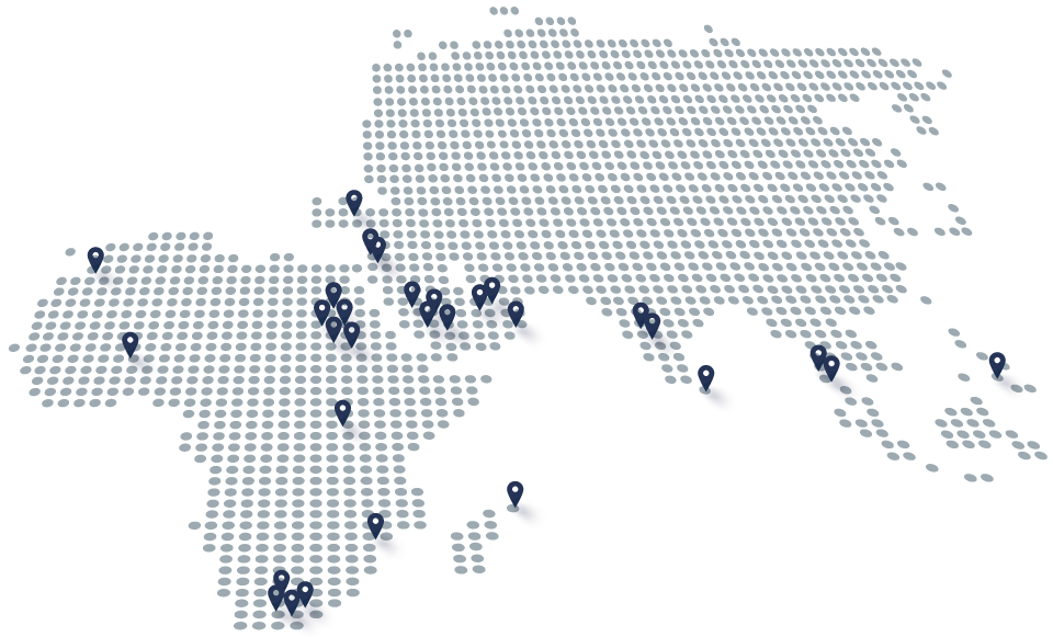 Map of PVH PV projects in USA