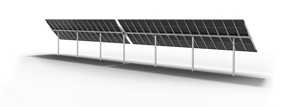 Monoline+ 2P is PVH's single row PV tracker high-power modules